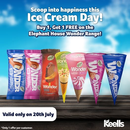 Enjoy up to 15% off on your favourite ice cream at Keells